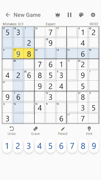 Killer Sudoku - Sudoku Puzzles  [МОД Бесконечные деньги] Screenshot 1