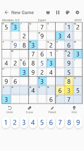 Killer Sudoku - Sudoku Puzzles  [МОД Бесконечные деньги] Screenshot 3