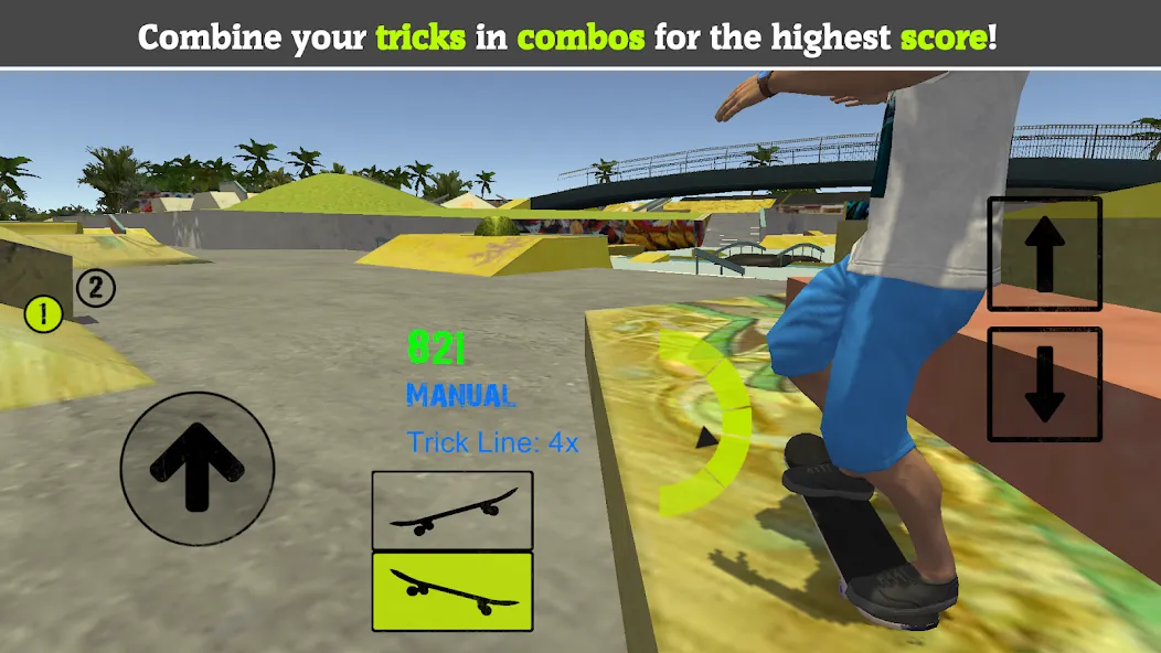 Skateboard FE3D 2 (Скейтборд 3D 2)  [МОД Бесконечные монеты] Screenshot 4