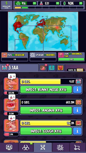 Idle Infection (Айдл Инфекшн)  [МОД Menu] Screenshot 5