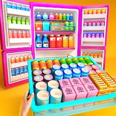 Взлом Fill Up Fridge：Organizing Game  [МОД Unlimited Money] - последняя версия apk на Андроид