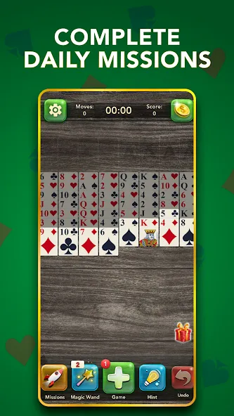 FreeCell Classic Card Game (ФриСел Классическая карточная игра)  [МОД Mega Pack] Screenshot 4