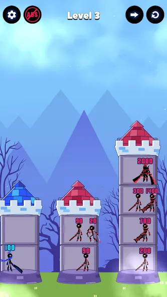 Hero Castle War: Tower Attack (Хиро Касл Вар)  [МОД Unlocked] Screenshot 3