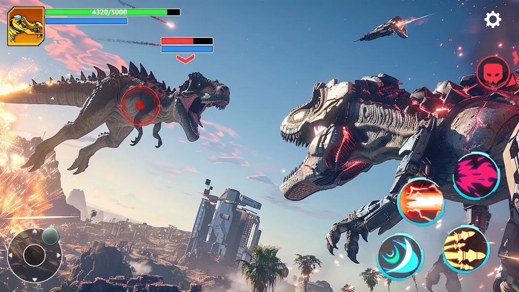 Mech War: Jurassic Dinosaur (Мех Батл)  [МОД Много монет] Screenshot 2