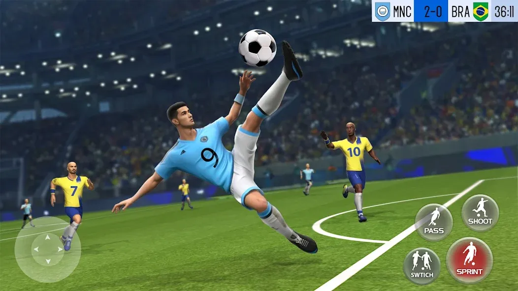 Play Football: Soccer Games (тар Футбол 23)  [МОД Бесконечные деньги] Screenshot 1