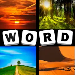 Взломанная 4 Pics 1 Word Quiz Game  [МОД Много монет] - стабильная версия apk на Андроид