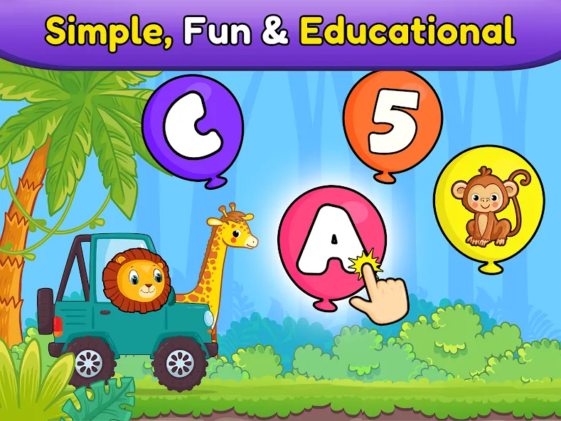 Balloon Pop Kids Learning Game  [МОД Unlocked] Screenshot 2