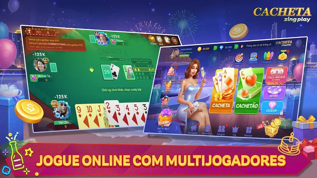 Cacheta - Pife - Jogo online (Кашета)  [МОД Unlimited Money] Screenshot 1