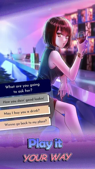 HaremKing - Waifu Dating Sim (ХаремКинг)  [МОД Unlimited Money] Screenshot 1