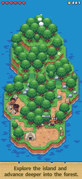 Tiny  Island Survival  [МОД Menu] Screenshot 2