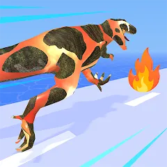 Скачать взлом Dino Evolution Run 3D (Дино Эволюция Ран 3Д)  [МОД Много денег] - стабильная версия apk на Андроид