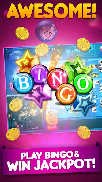 Bingo 90 Live : Vegas Slots (Бинго 90 Лайв)  [МОД Меню] Screenshot 3