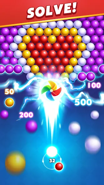 Bubble Shooter Royal Pop  [МОД Много монет] Screenshot 4