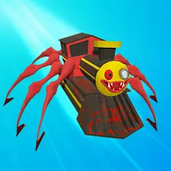 Скачать взлом Merge Spider Train  [МОД Mega Pack] - последняя версия apk на Андроид