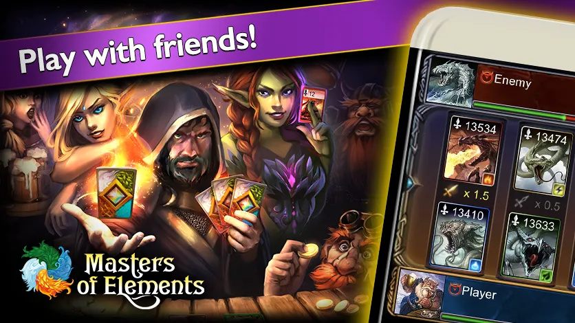 Masters of Elements－Online CCG  [МОД Все открыто] Screenshot 4