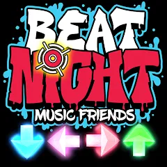 Взломанная Beat Shooter Night: Rap Battle (ФНФ Фанк)  [МОД Много монет] - последняя версия apk на Андроид