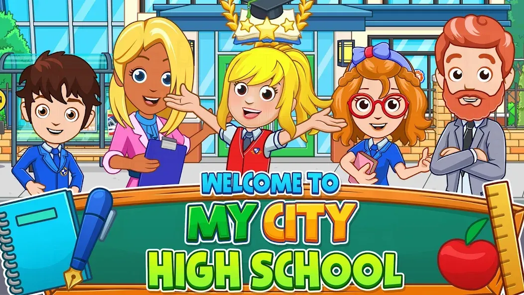 My City : High School (Мой город)  [МОД Бесконечные монеты] Screenshot 1