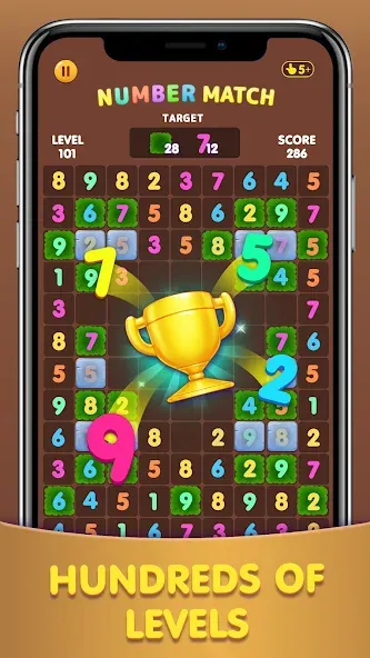 Number Match: Ten Crush Puzzle (Намбер Матч)  [МОД Unlimited Money] Screenshot 2