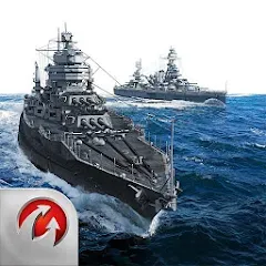 Скачать взломанную World of Warships Blitz War (Ворлд оф Варшипс Блиц Вар)  [МОД Mega Pack] - стабильная версия apk на Андроид