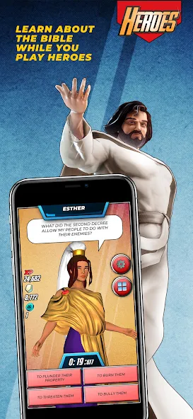 Bible Trivia Game: Heroes (Библейская игра викторина)  [МОД Все открыто] Screenshot 2