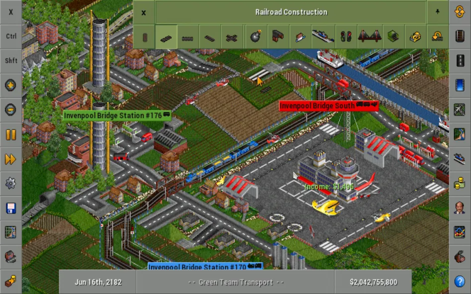 OpenTTD (Открой ТТД)  [МОД Много денег] Screenshot 1