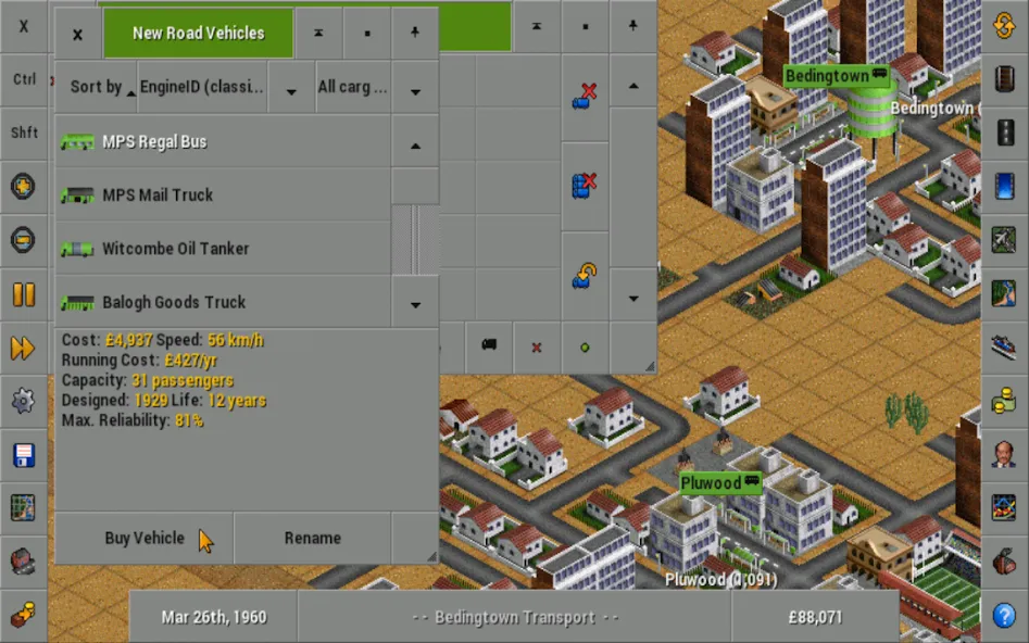 OpenTTD (Открой ТТД)  [МОД Много денег] Screenshot 2