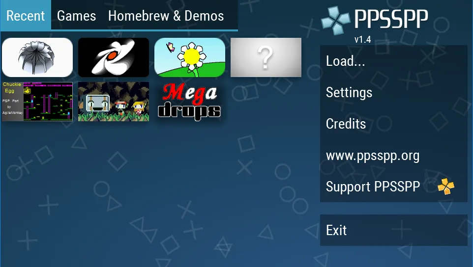 PPSSPP - PSP emulator (ППССПП)  [МОД Mega Pack] Screenshot 1