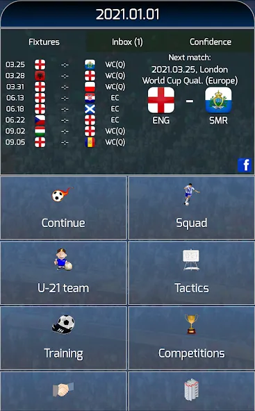 True Football National Manager (Тру Футбол Национальный Менеджер)  [МОД Mega Pack] Screenshot 1