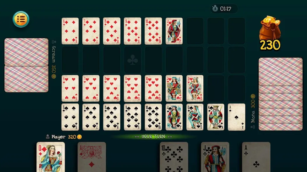 Nine Card Game online offline  [МОД Все открыто] Screenshot 1