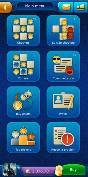 Checkers LiveGames online  [МОД Menu] Screenshot 1
