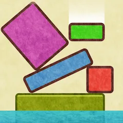 Скачать взломанную Drop Stack Block Stacking Game (Дроп Стэк блочная игра с укладкой блоков)  [МОД Много денег] - последняя версия apk на Андроид