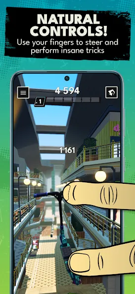 Touchgrind Scooter (Тачгринд Скутер)  [МОД Много денег] Screenshot 3