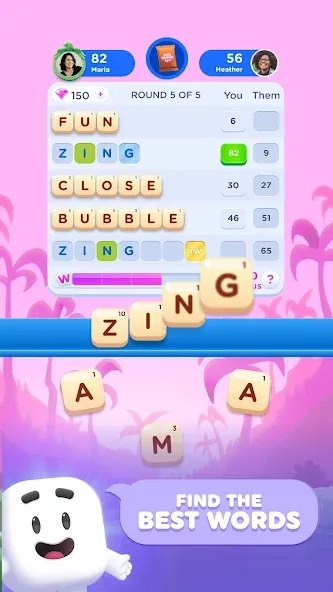 Wordzee! - Social Word Game  [МОД Меню] Screenshot 1