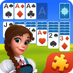 Скачать взлом Solitaire Jigsaw Puzzle (Солитер Пазл)  [МОД Mega Pack] - стабильная версия apk на Андроид