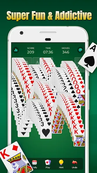 Solitaire - Classic Card Games  [МОД Много монет] Screenshot 2