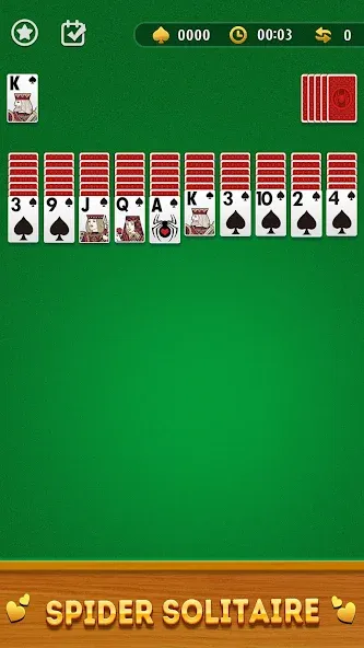 Spider Solitaire Card Game  [МОД Бесконечные монеты] Screenshot 1