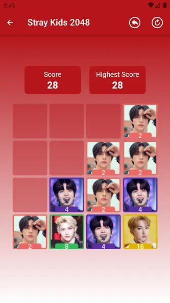 Stray Kids 2048 Game (Стрей Кидз 2048 игра)  [МОД Unlocked] Screenshot 4