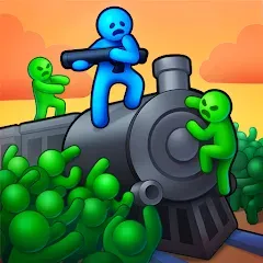 Скачать взломанную Train Defense: Zombie Game (Трейн Дефенс)  [МОД Бесконечные деньги] - полная версия apk на Андроид