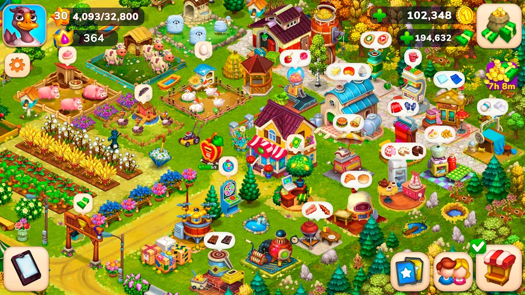 Farmington – Farm game (Фармингтон)  [МОД Много монет] Screenshot 1