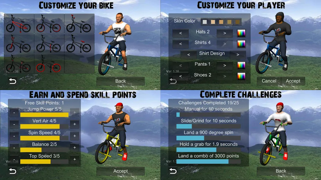 BMX Freestyle Extreme 3D (Фристайл Экстрим 3D)  [МОД Много монет] Screenshot 5