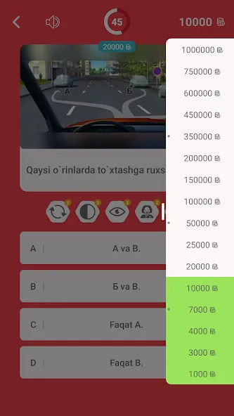 Millioner Avto Imtihon 2024 (Миллионер Авто Имтихон 2023)  [МОД Unlimited Money] Screenshot 4