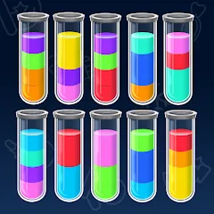 Взлом SortPuz 3D: Water Color Sort (СортПаз 3Д)  [МОД Mega Pack] - стабильная версия apk на Андроид